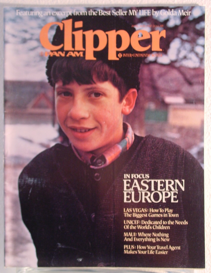 1976 April Clipper in-flight Magazine with a cover sotry on Eastern Europe.